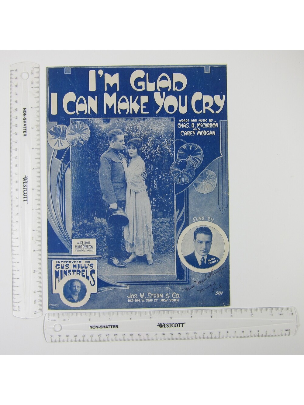 Sheet Music I'm Glad I Can Make You Cry Silent Movie Alice Joyce Harry Tenney - Picture 4 of 12